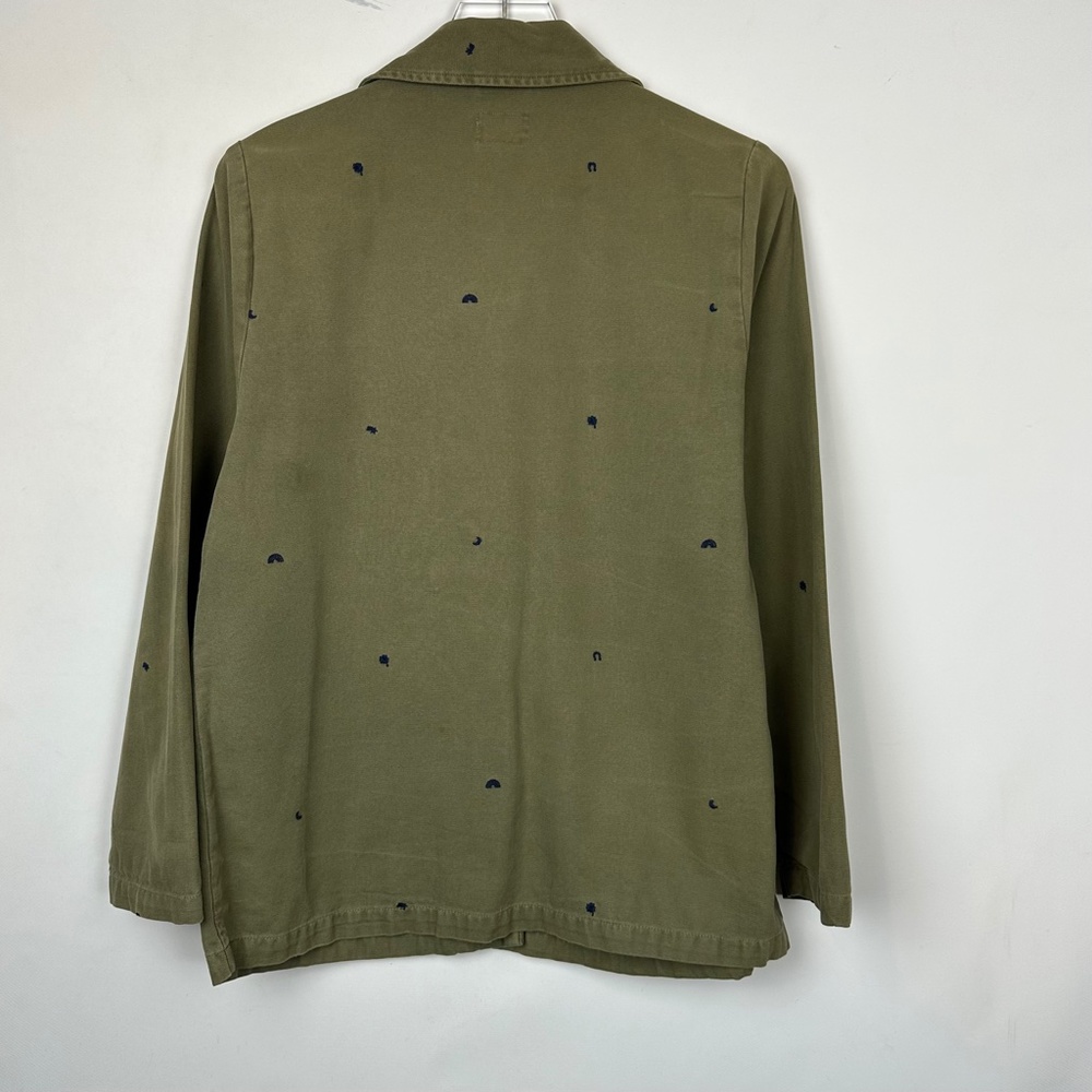 Marine Layer Gracey Chore Coat with Rainbow Embroidery Small - Picture 8 of 12